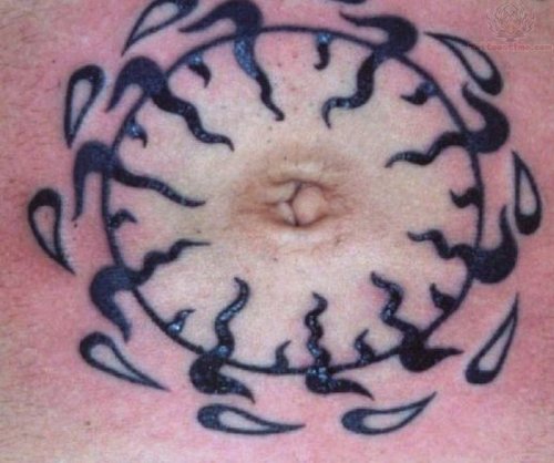 Belly Circle Tattoo